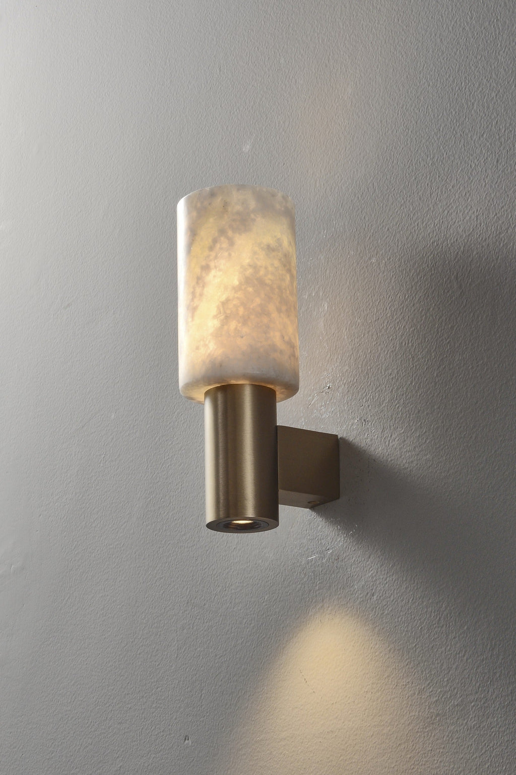 W&F Collection | Azurelith Blue Crystal Cylinder Wall Sconce