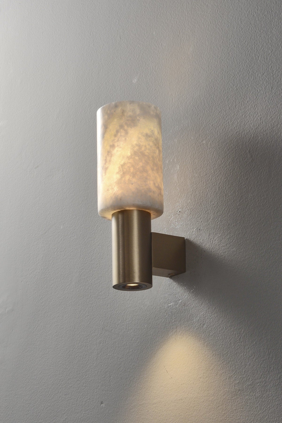 W&F Collection | Azurelith Blue Crystal Cylinder Wall Sconce
