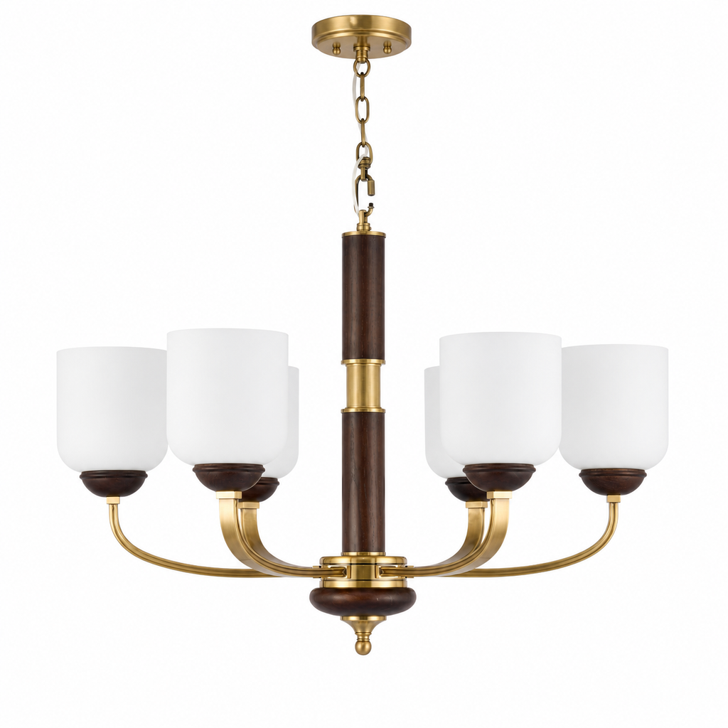 W&F Collection | Bellgrave Opal Glass Chandelier