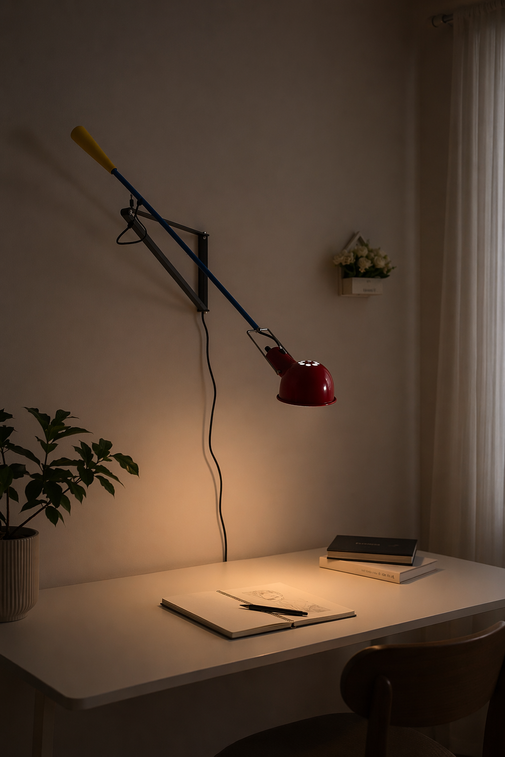 W&F Collection | Chromatica Colorful Swing-Arm Wall Lamp