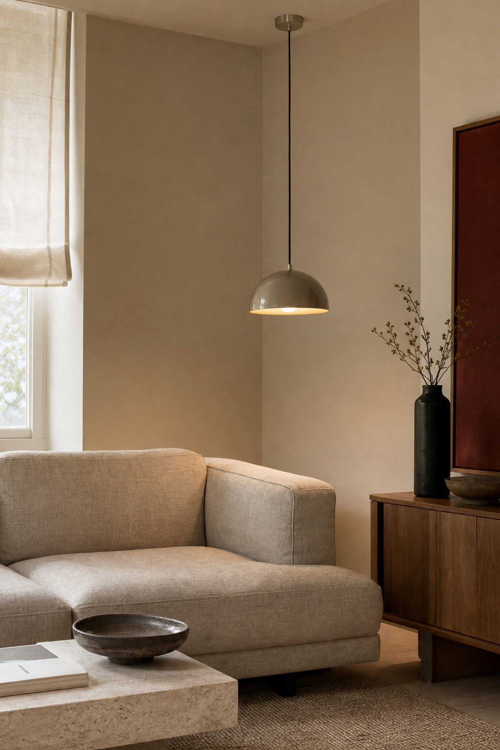 W&F Collection | Colorful Flowerpot Metal Dome Pendant Light