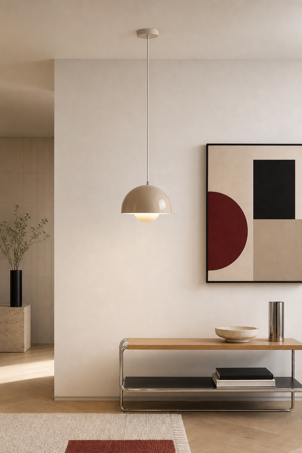 W&F Collection | Colorful Flowerpot Metal Dome Pendant Light