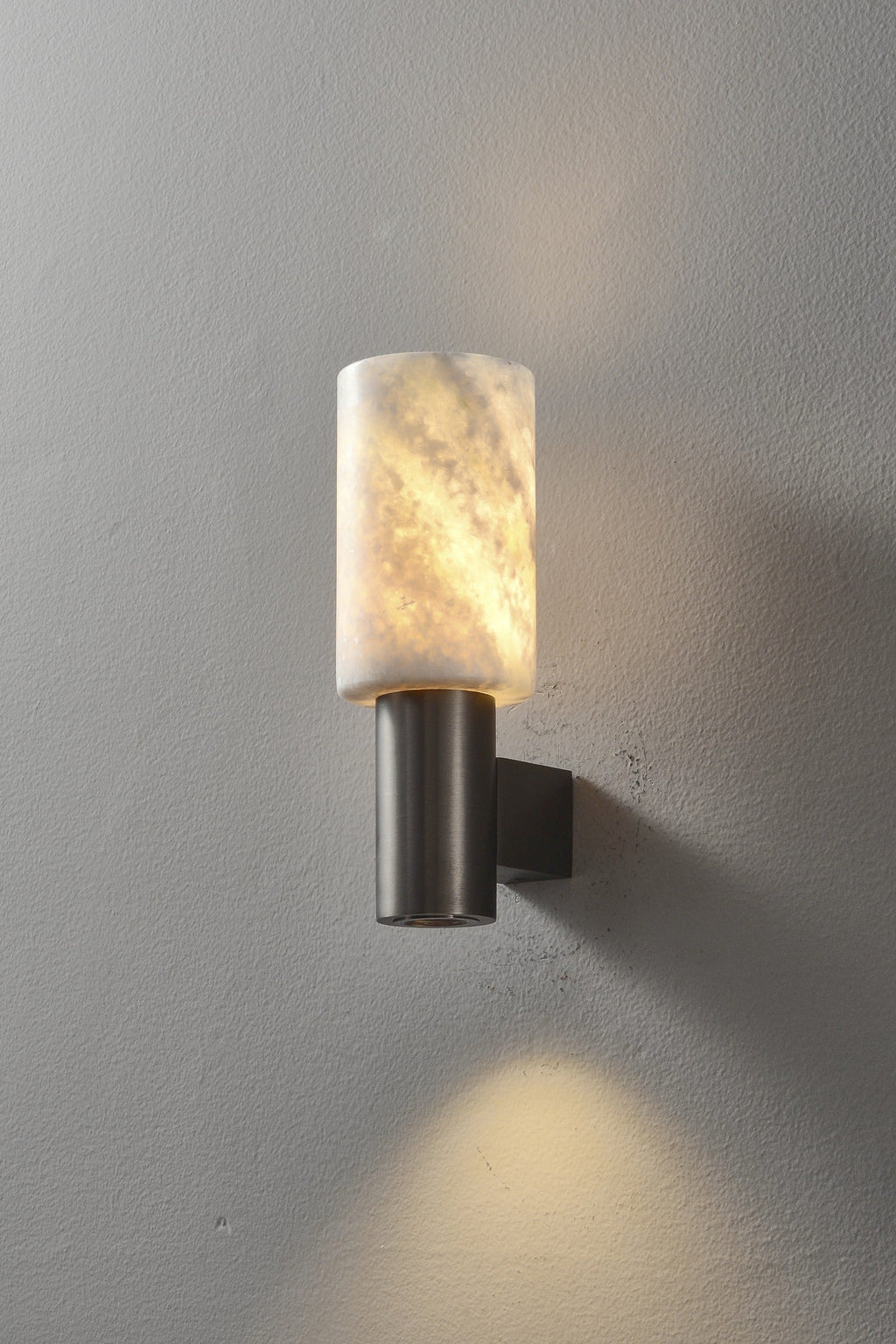 W&F Collection | Azurelith Blue Crystal Cylinder Wall Sconce