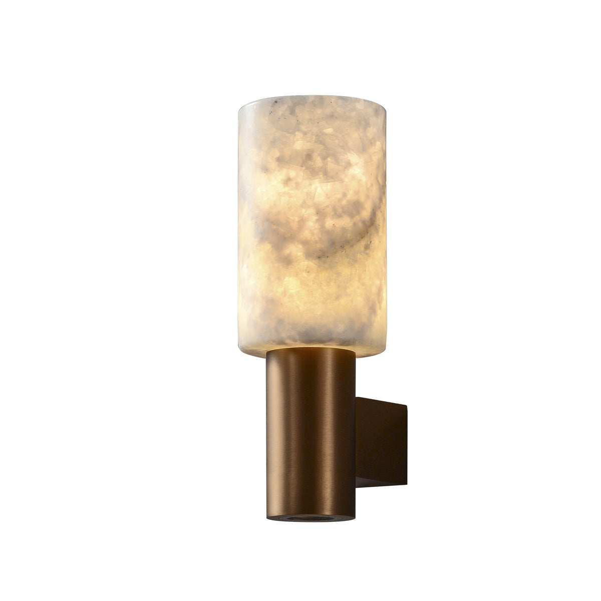 W&F Collection | Azurelith Blue Crystal Cylinder Wall Sconce