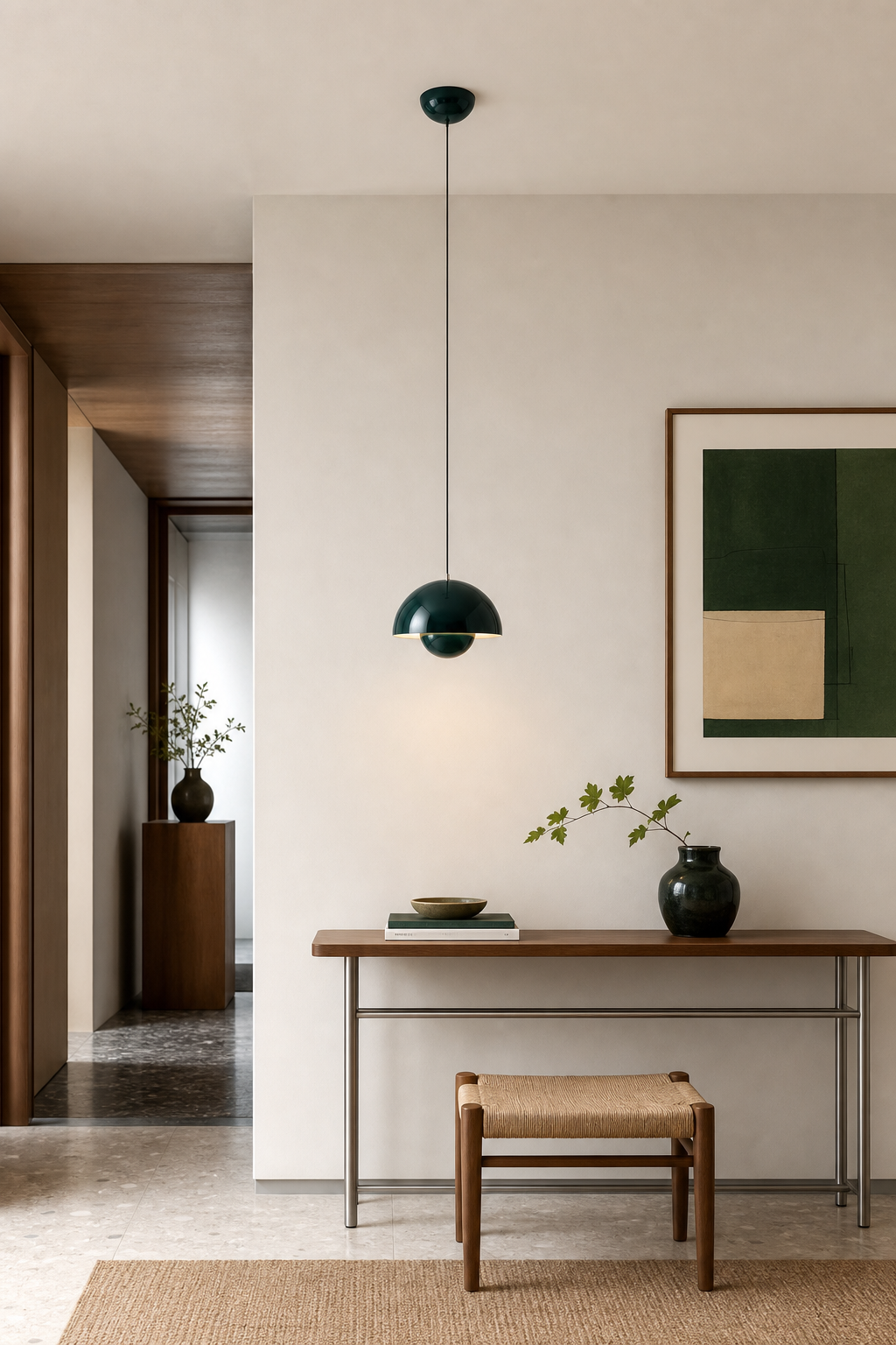 W&F Collection | Colorful Flowerpot Metal Dome Pendant Light