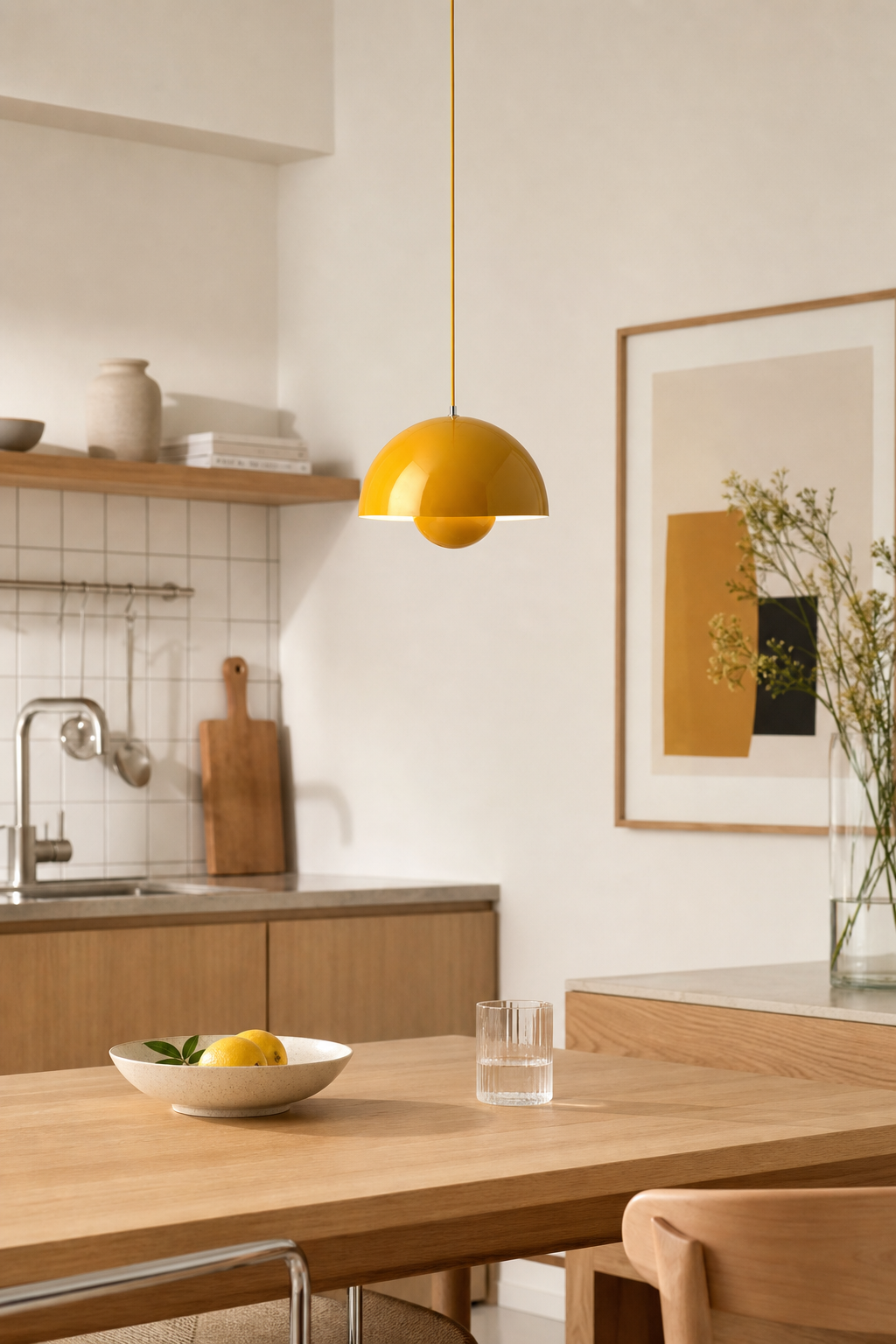 W&F Collection | Colorful Flowerpot Metal Dome Pendant Light