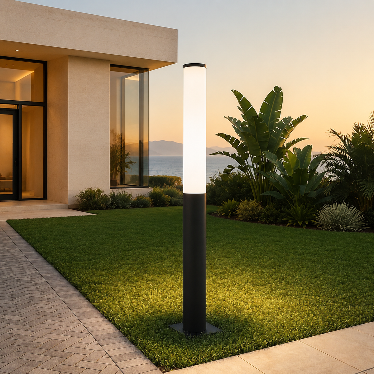W&F Collection | Aura Wired Outdoor Bollard Light