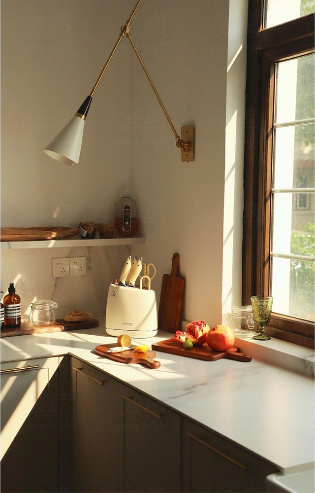 W&F Collection | Adjustable Brass Wall Sconce