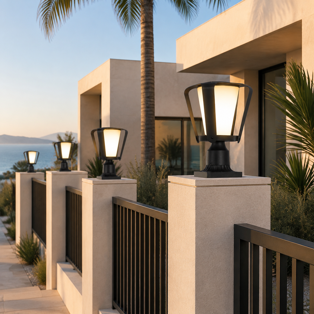W&F Collection | Lyra Solar Outdoor Post Light