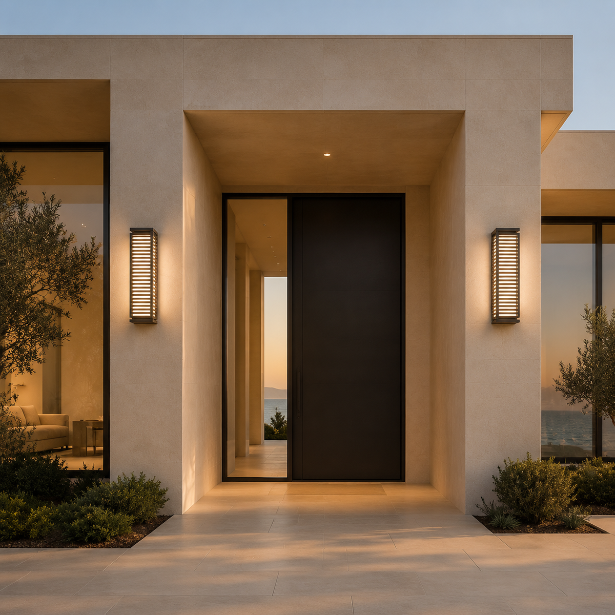 W&F Collection | Louver Wired Outdoor Wall Light