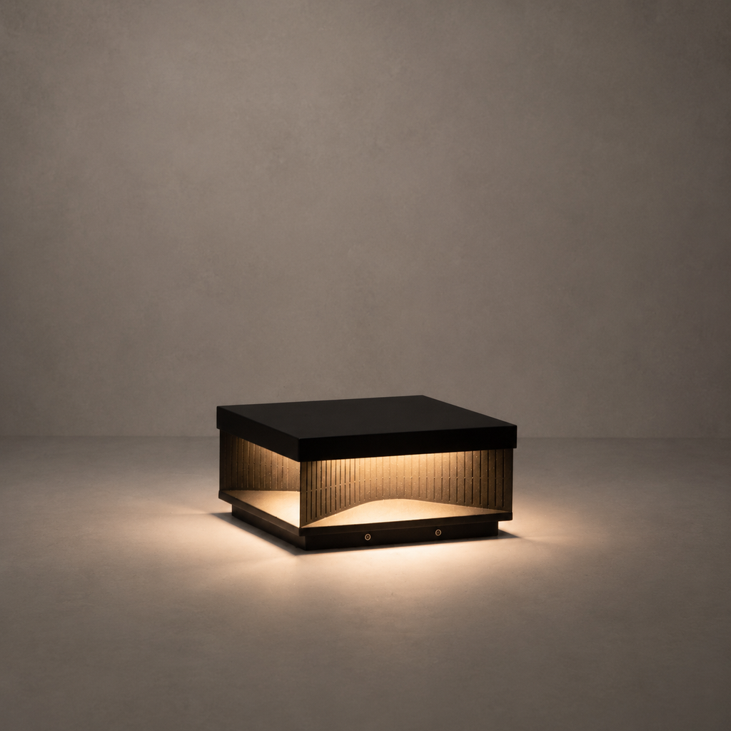 W&F Collection | Ribbed Wired Outdoor Post Light