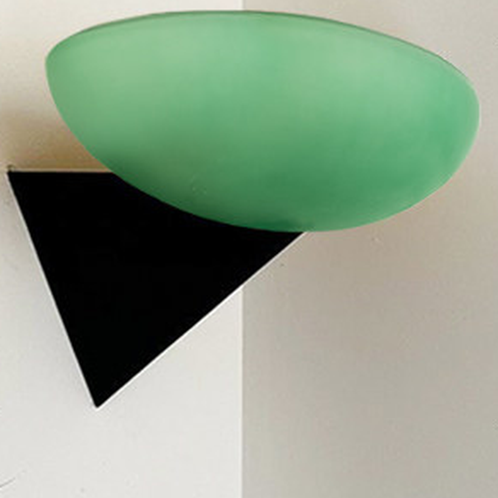 W&F Collection | Asymmetric Acid-Washed Glass Wall Sconce
