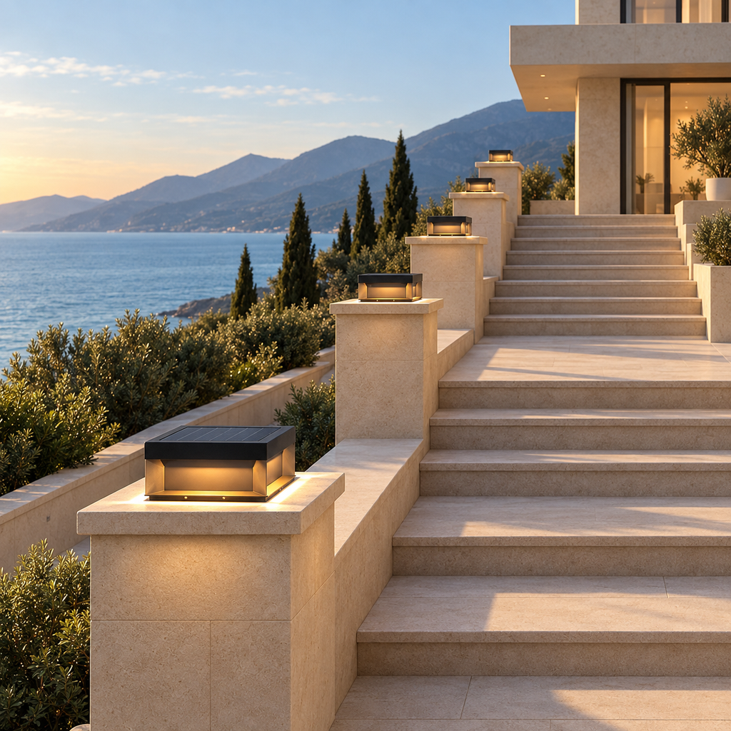 W&F Collection | Portico Solar Outdoor Post Light