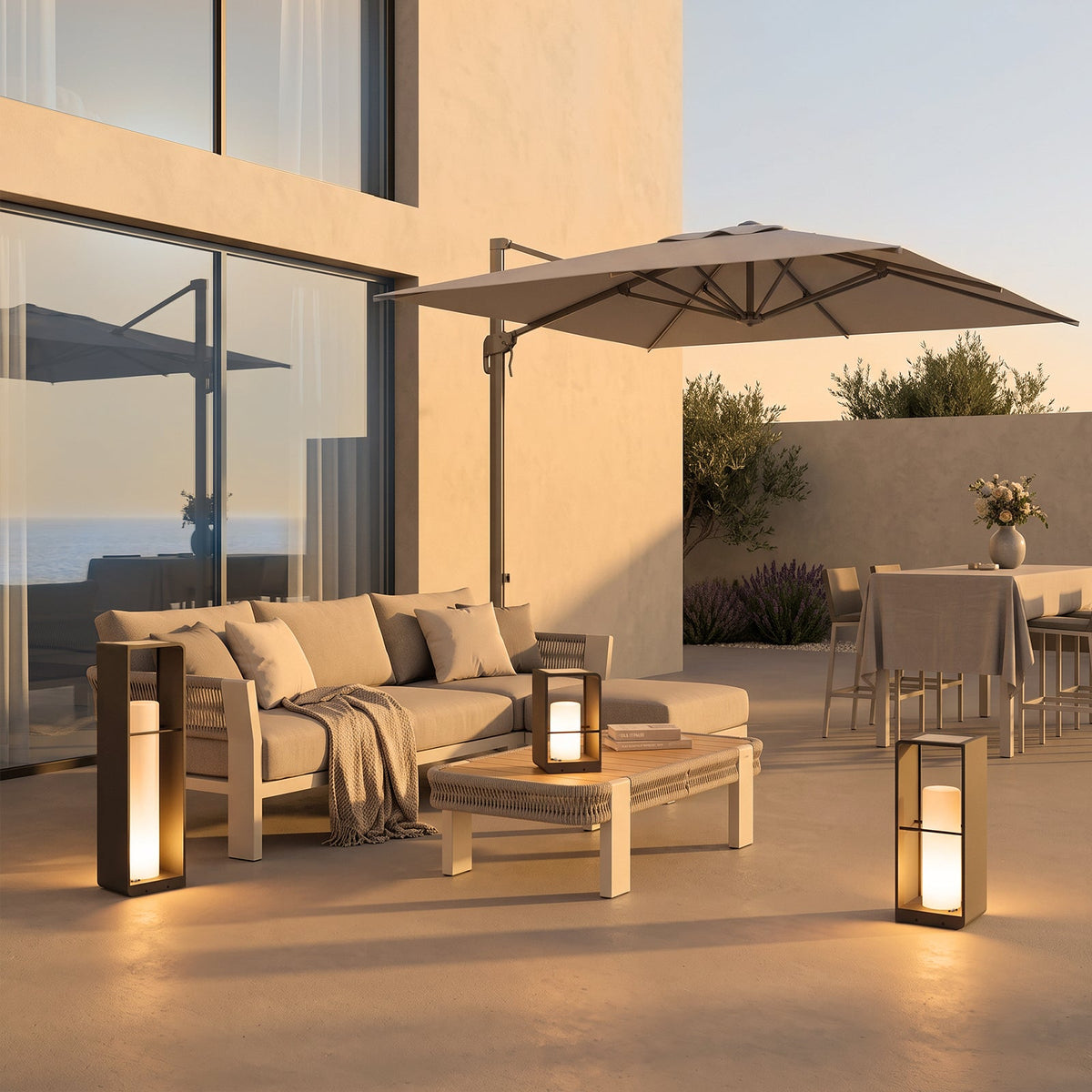 W&F Collection | Axis Solar Outdoor Floor Lamp