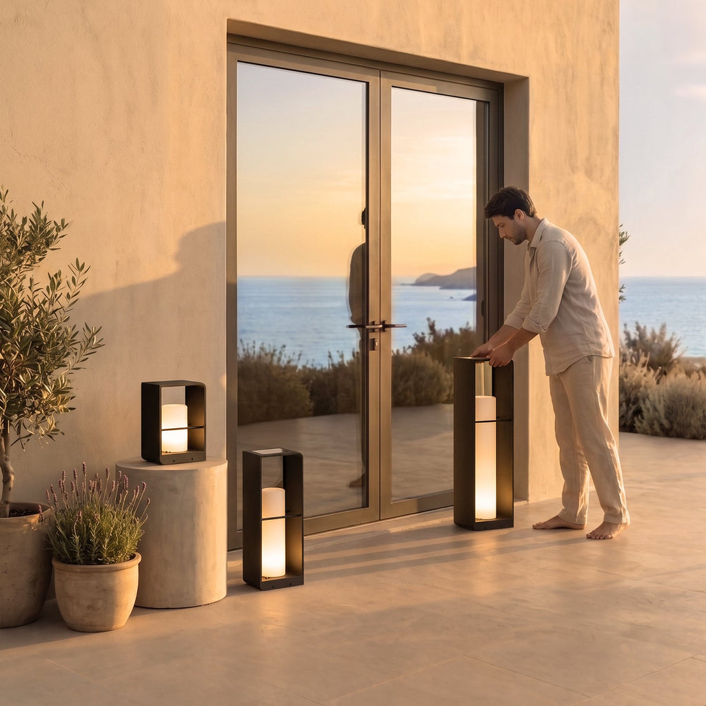 W&F Collection | Axis Solar Outdoor Floor Lamp
