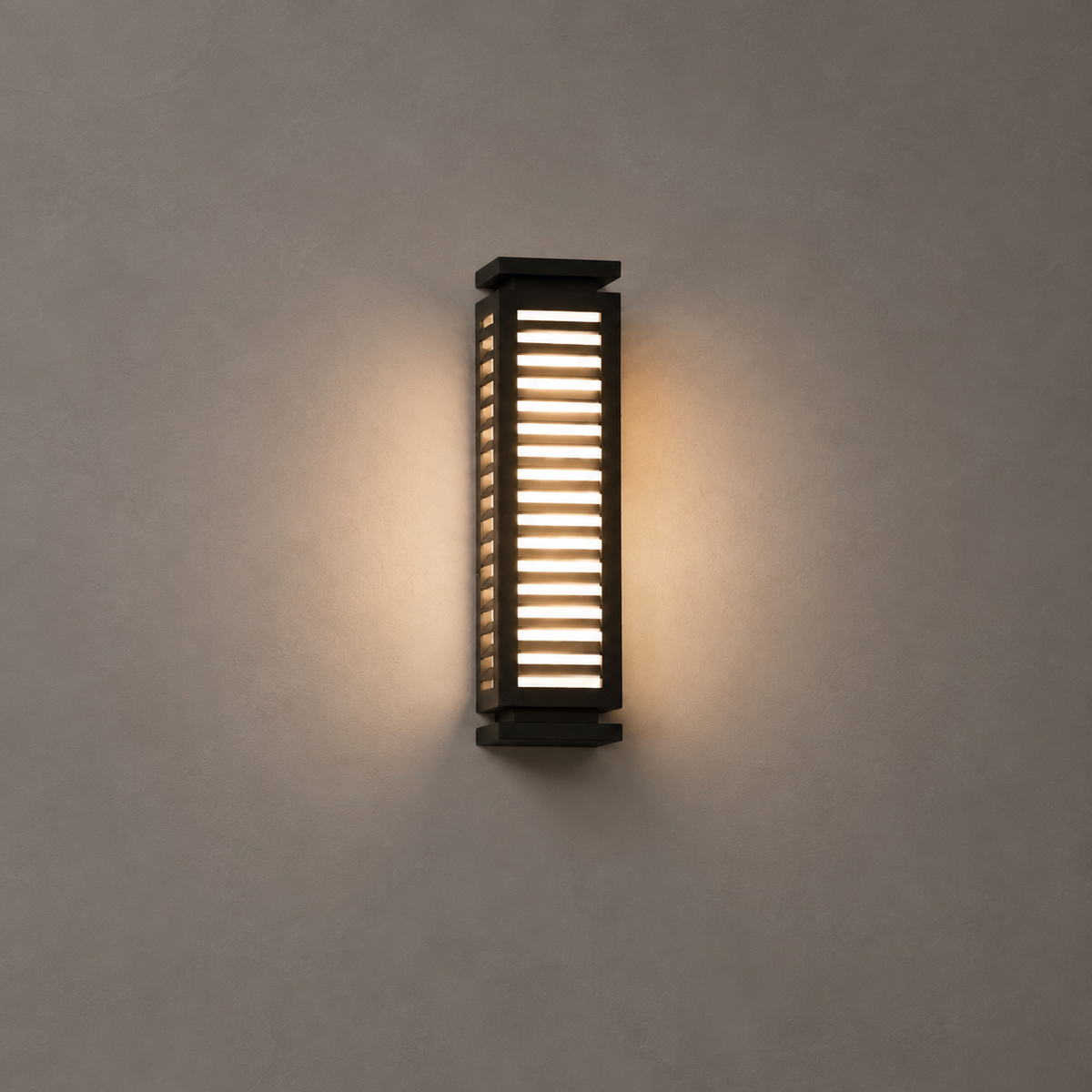 W&F Collection | Louver Wired Outdoor Wall Light