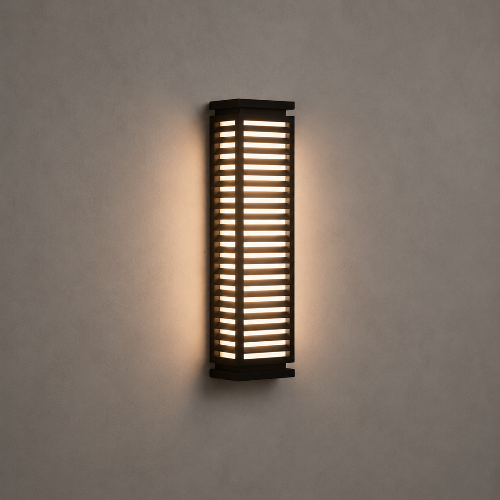 W&F Collection | Louver Wired Outdoor Wall Light