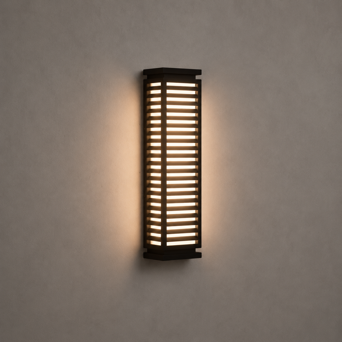 W&F Collection | Louver Wired Outdoor Wall Light
