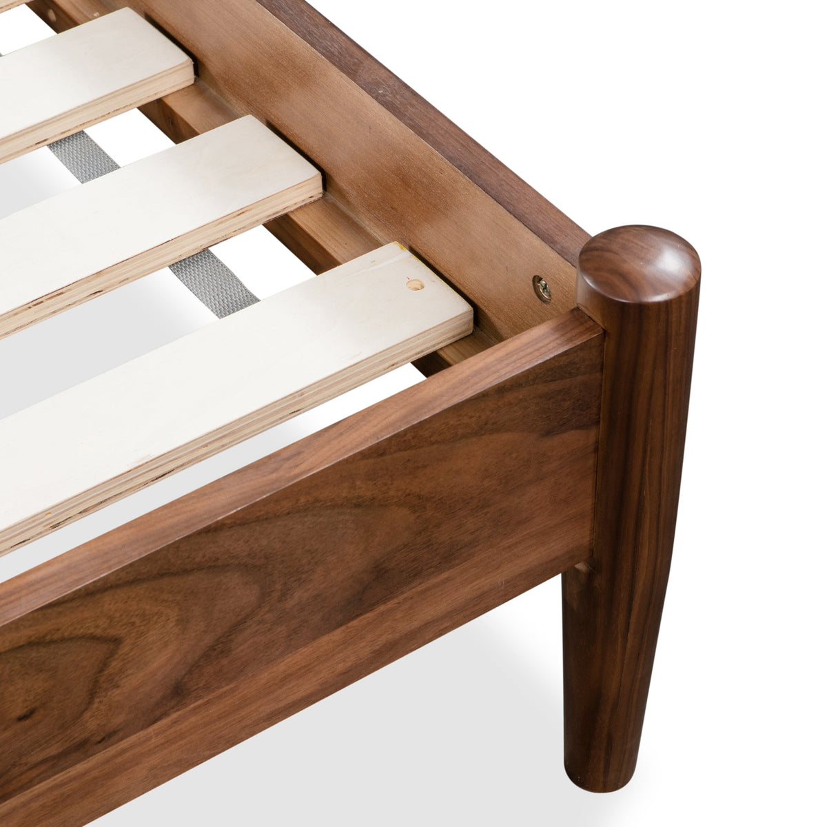 W&F Collection | Truro Bed with Leather Cushions (Cognac Tan, King)