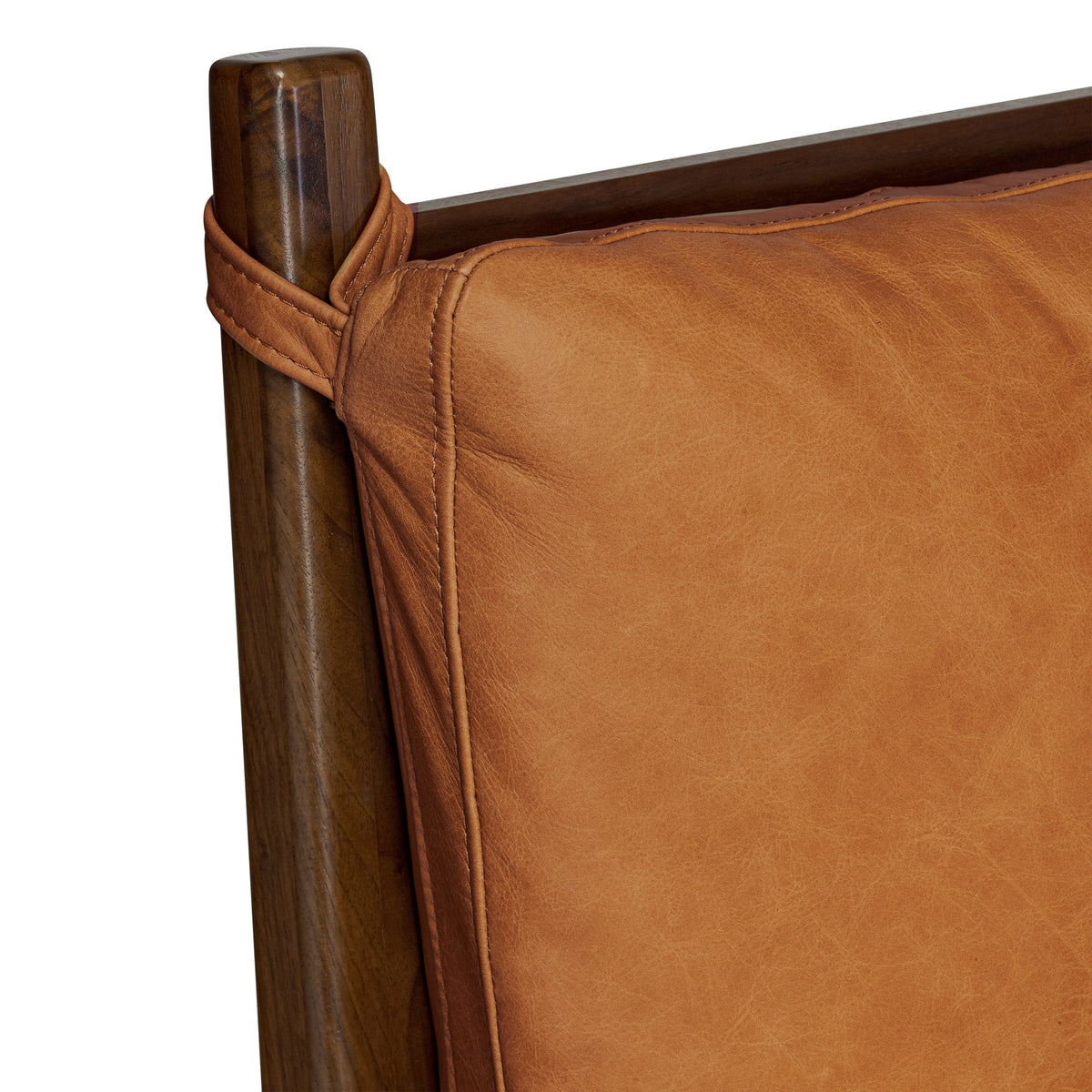 W&F Collection | Truro Bed Headboard Cushion Set (Cognac Tan, Queen)