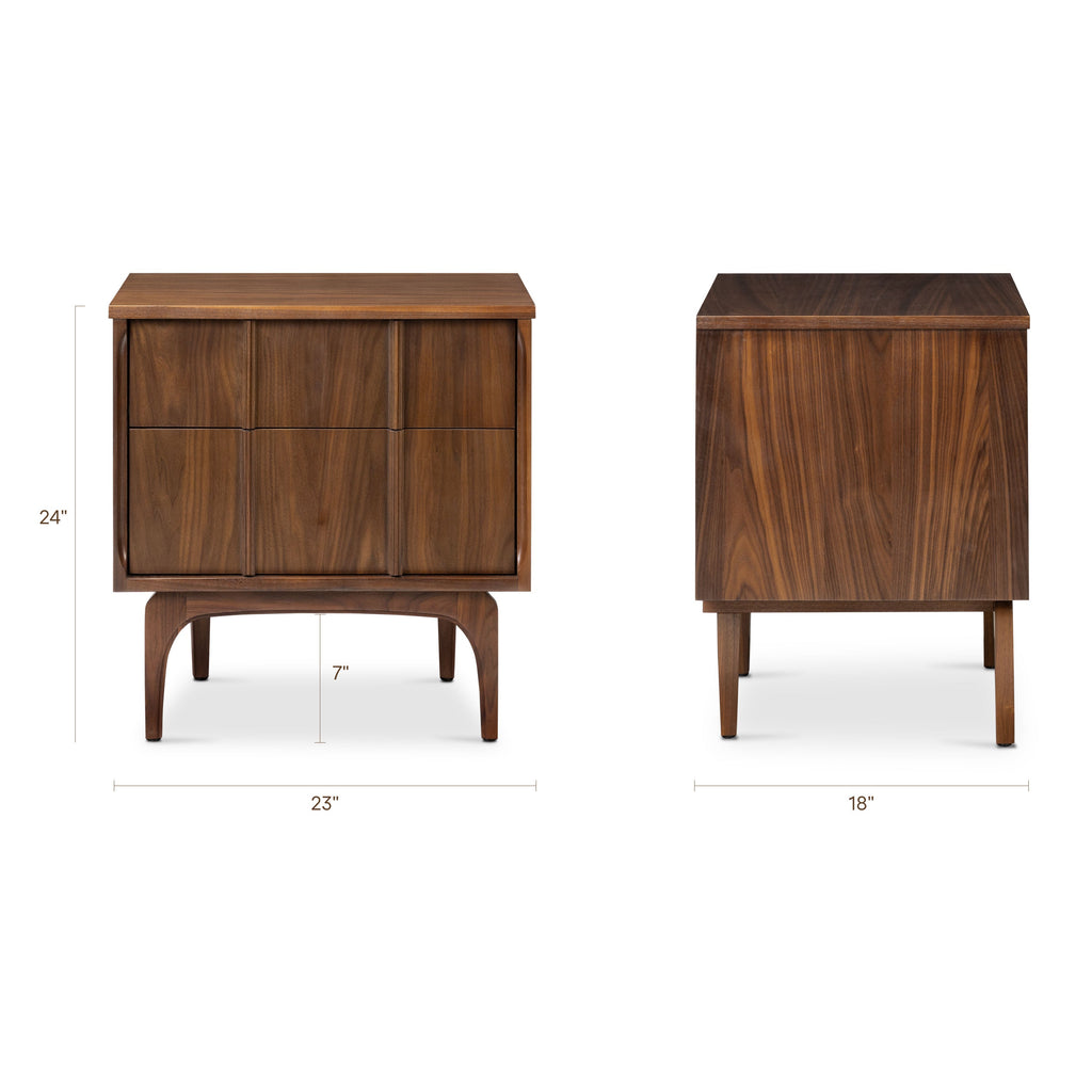 W&F Collection | Flynn Nightstand (Walnut)