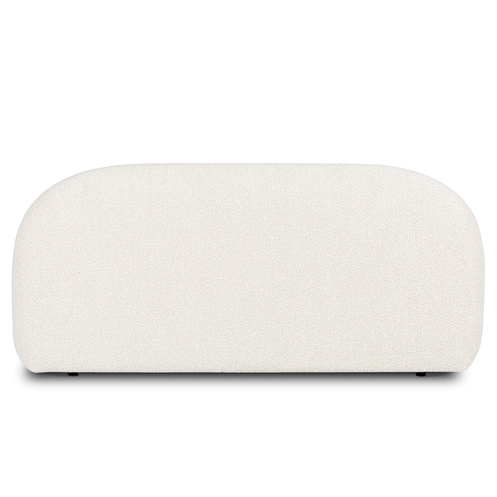W&F Collection | Genoa Bed (Crema White Boucle, King)