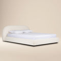 W&F Collection | Genoa Bed (Crema White Boucle, King)