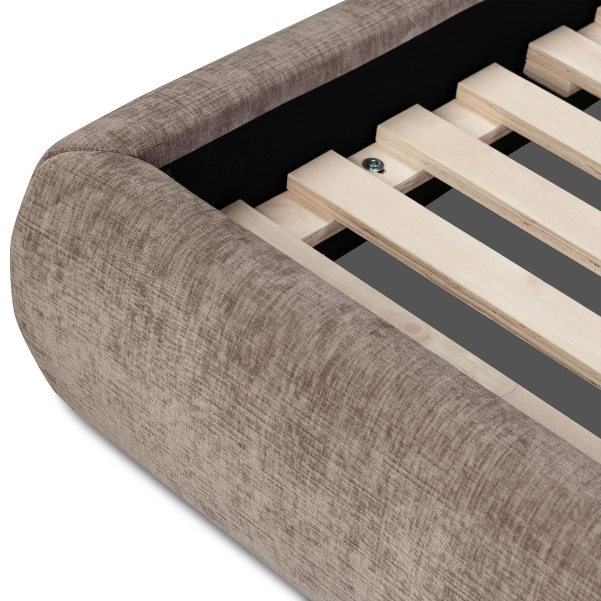 W&F Collection | Genoa Bed (Taupe Brown, King)