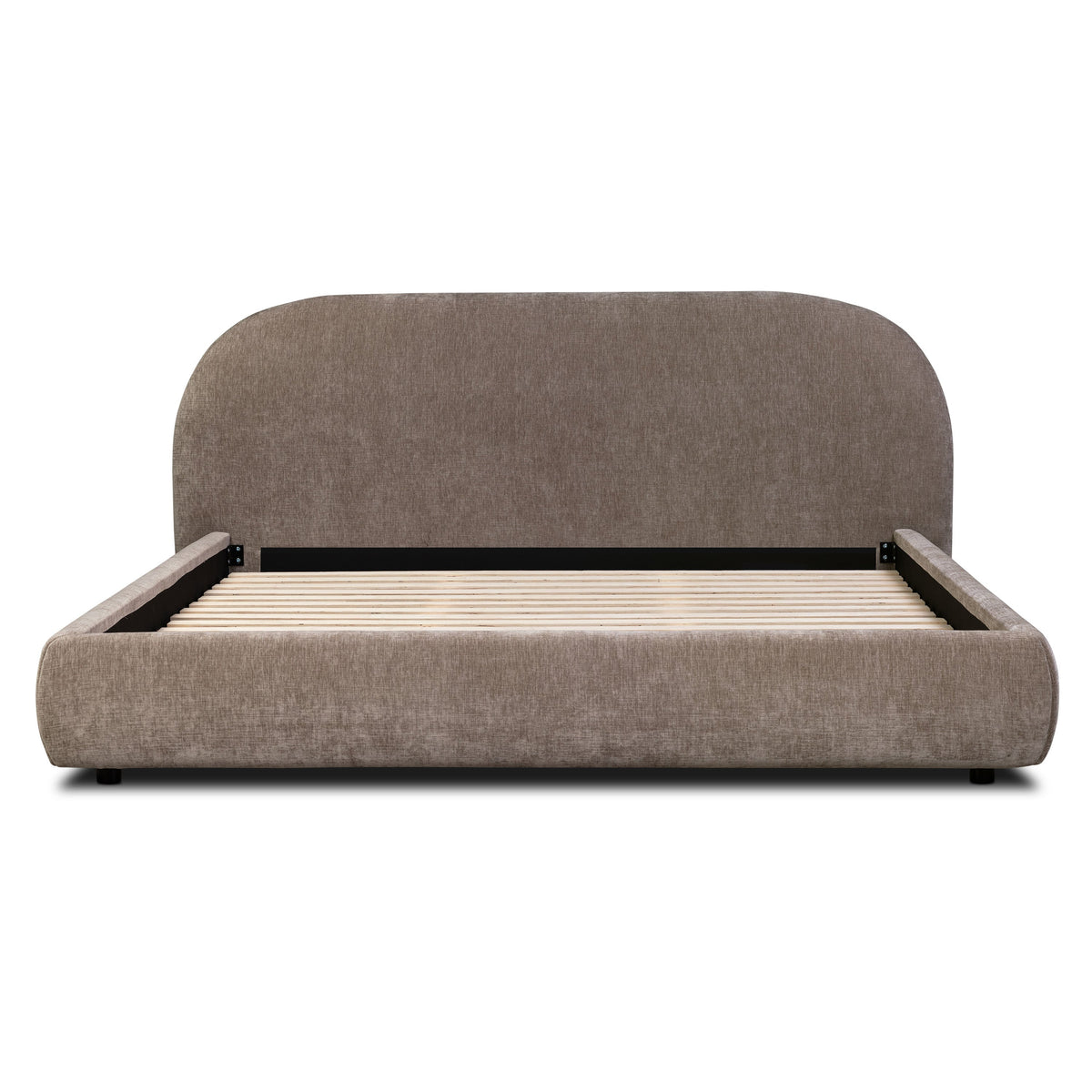 W&F Collection | Genoa Bed (Taupe Brown, King)