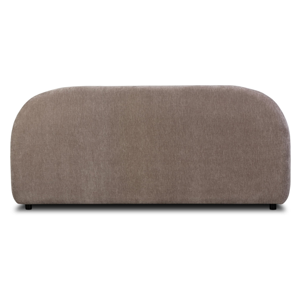 W&F Collection | Genoa Bed (Taupe Brown, King)