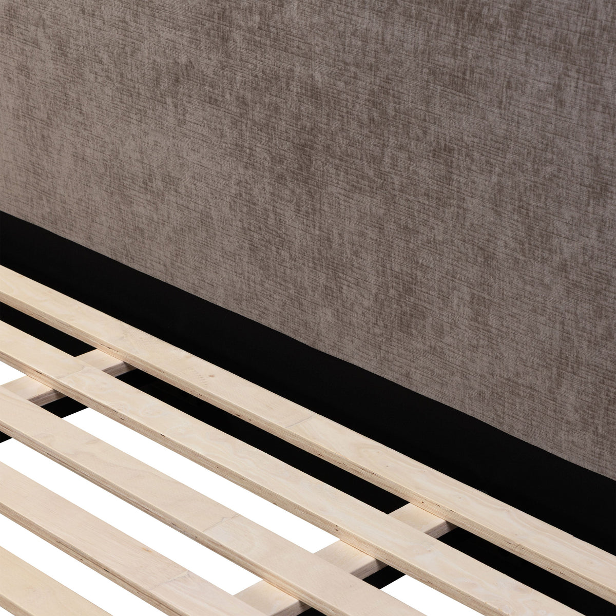 W&F Collection | Genoa Bed (Taupe Brown, King)