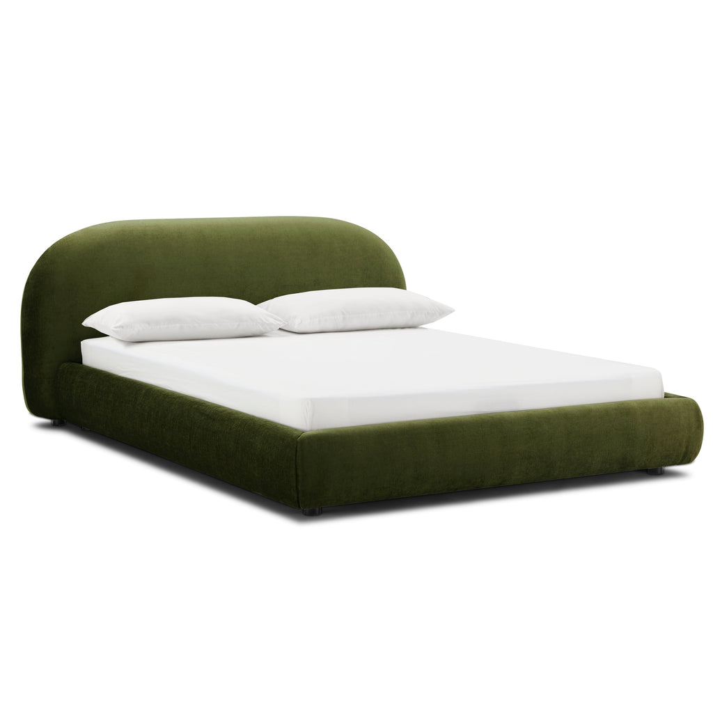 W&F Collection | Genoa Bed (Distressed Green, King)