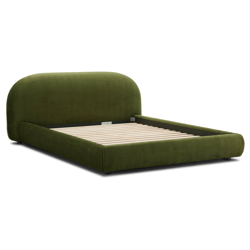 W&F Collection | Genoa Bed (Distressed Green, King)