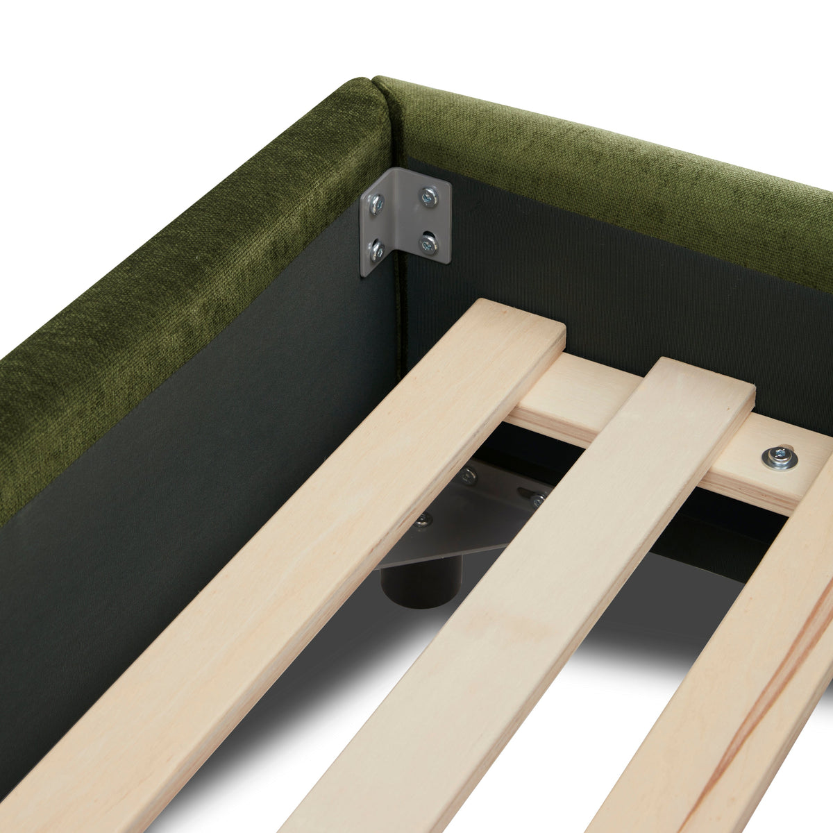 W&F Collection | Genoa Bed (Distressed Green, King)