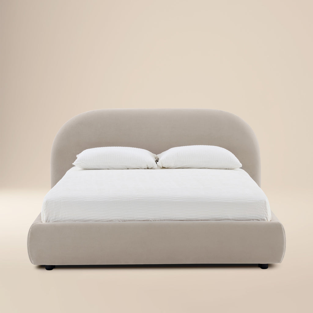 W&F Collection | Genoa Bed (Dune Brown, King)