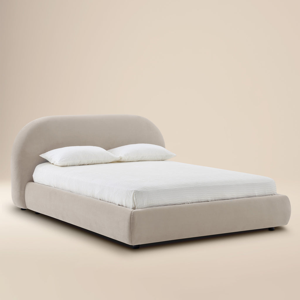 W&F Collection | Genoa Bed (Dune Brown, King)
