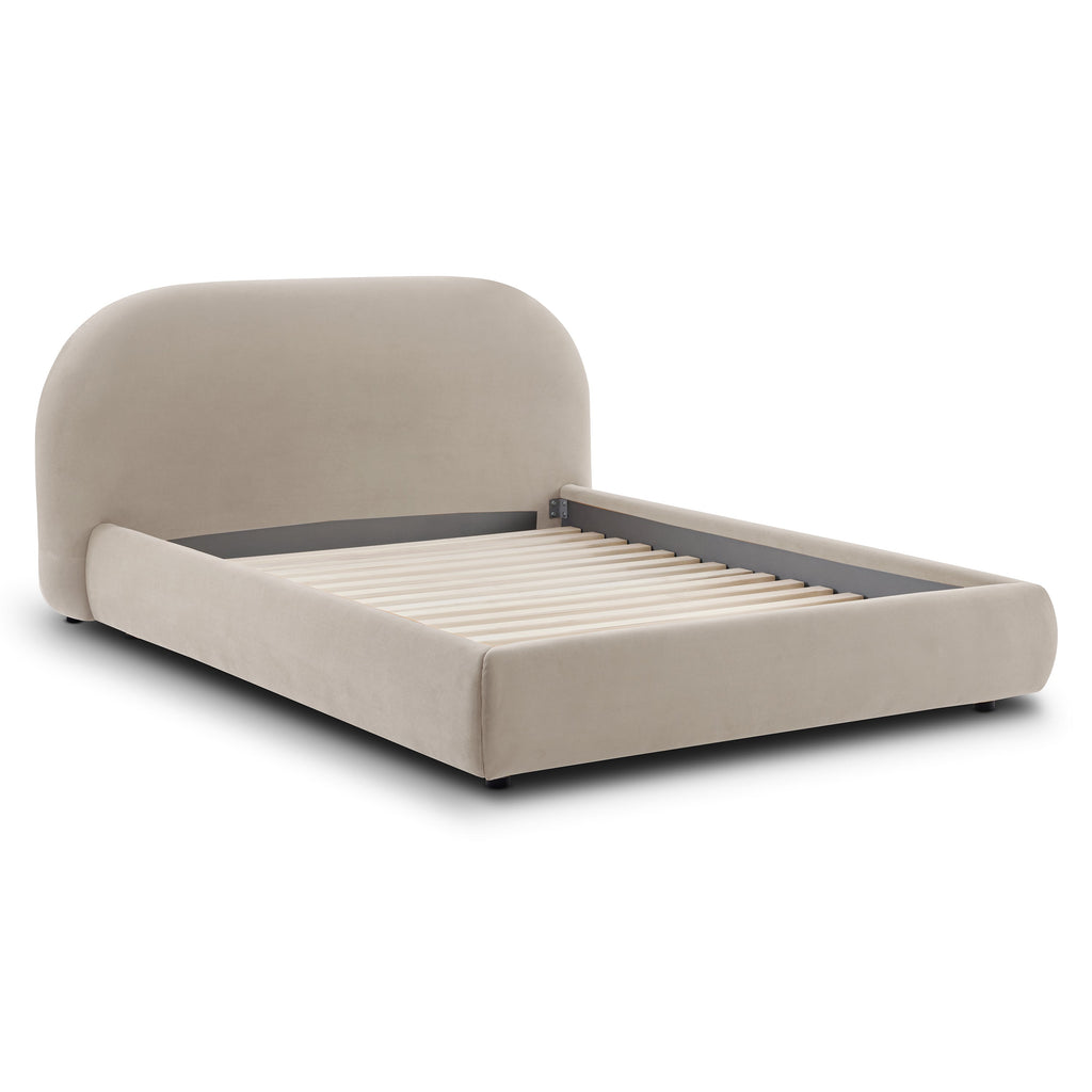 W&F Collection | Genoa Bed (Dune Brown, King)