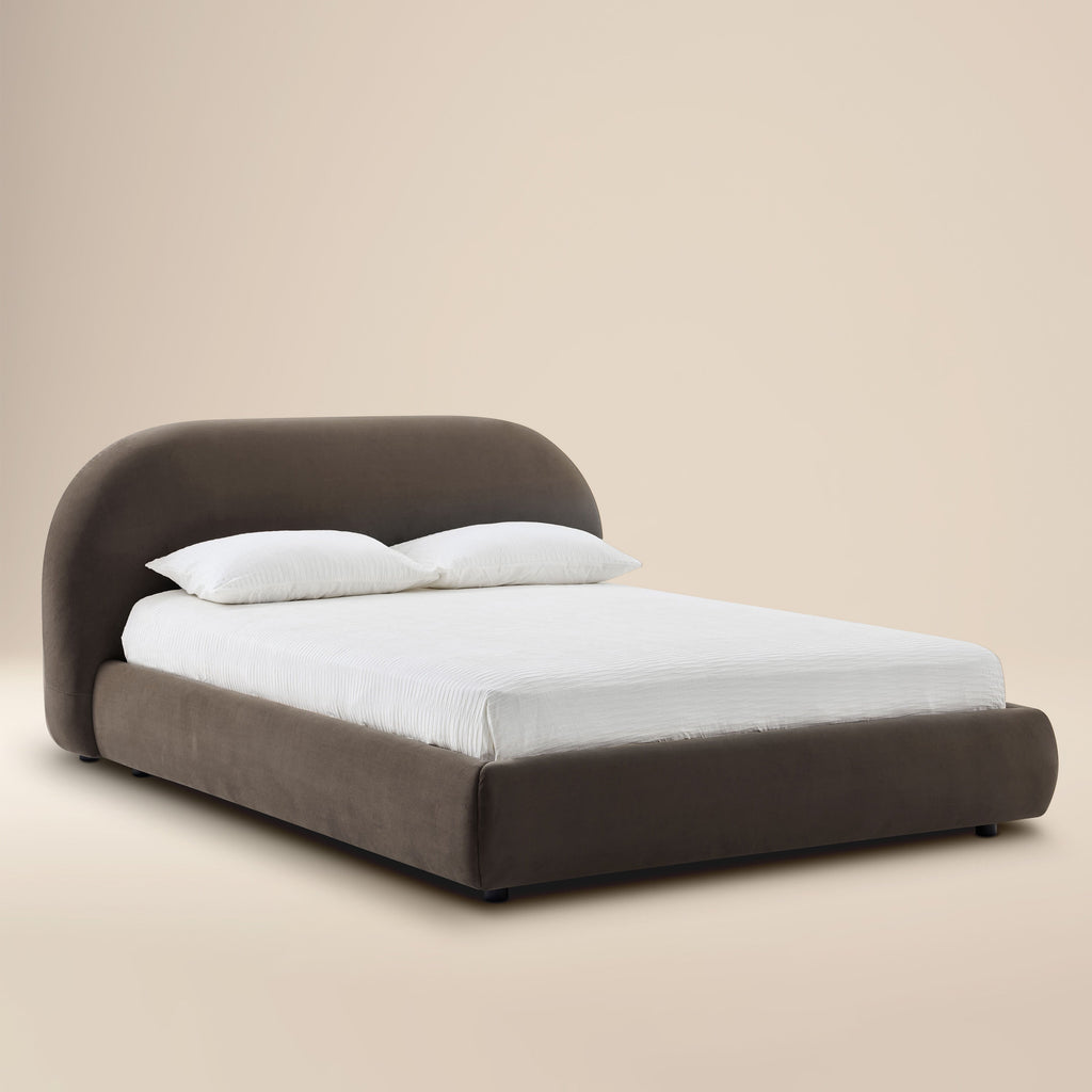 W&F Collection | Genoa Bed (Shadow Brown, King)