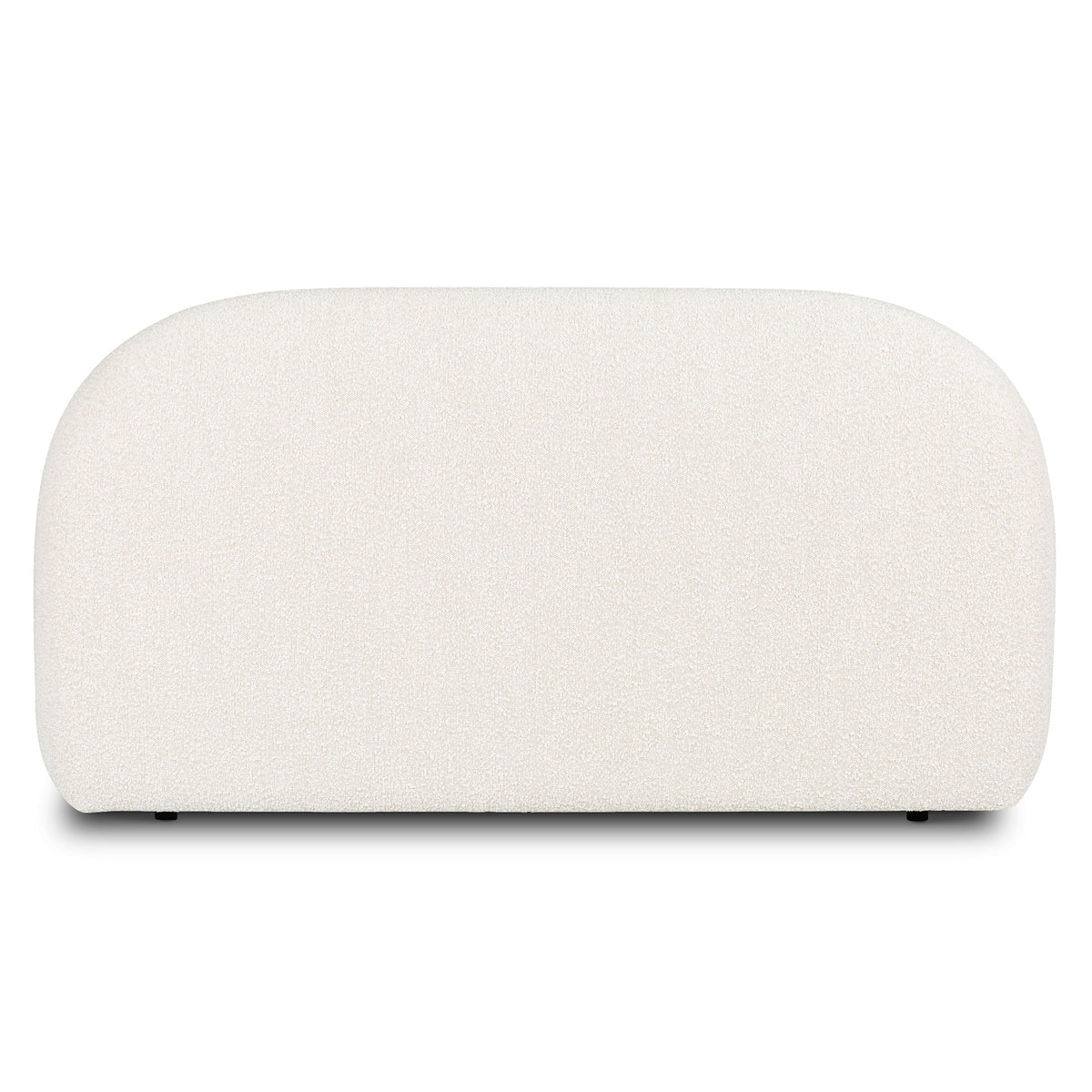W&F Collection | Genoa Bed (Crema White Boucle, Queen)