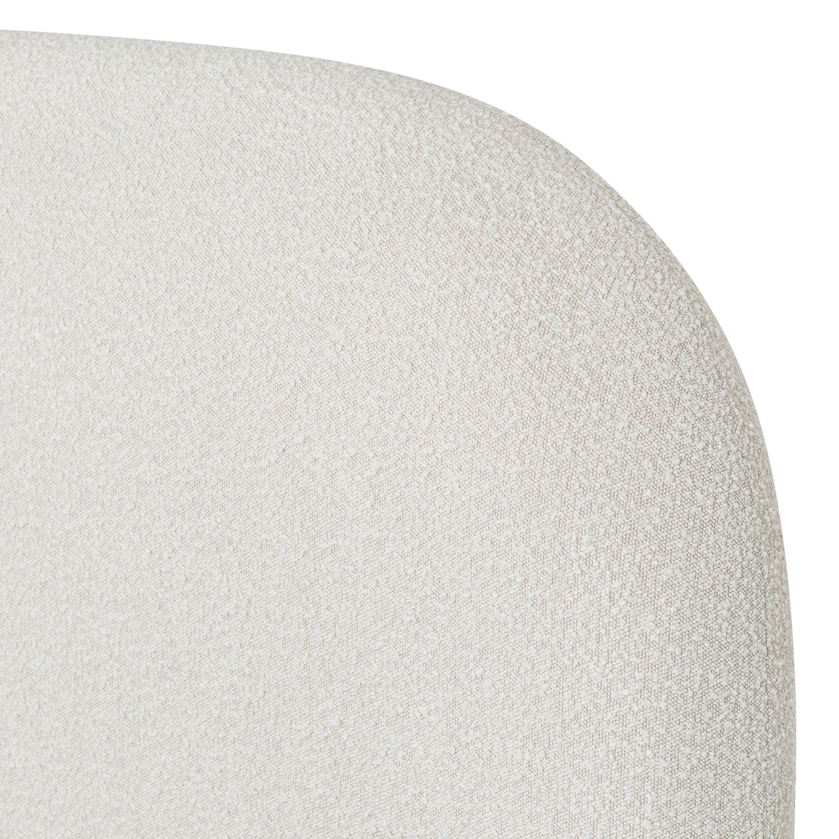 W&F Collection | Genoa Bed (Crema White Boucle, Queen)
