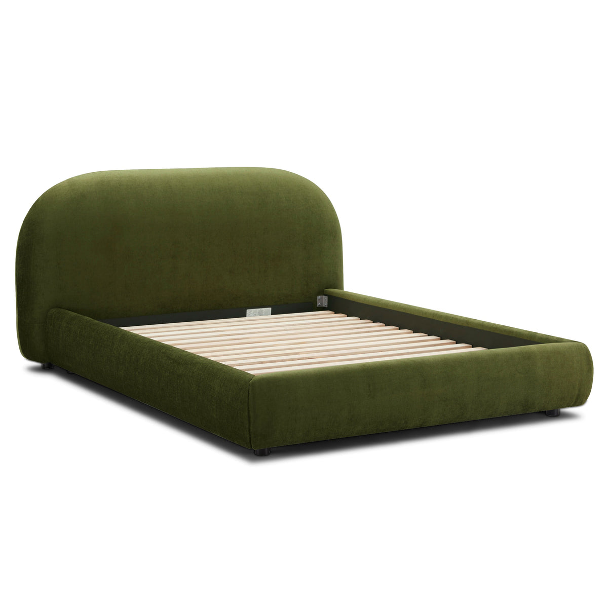 W&F Collection | Genoa Bed (Distressed Green, Queen)