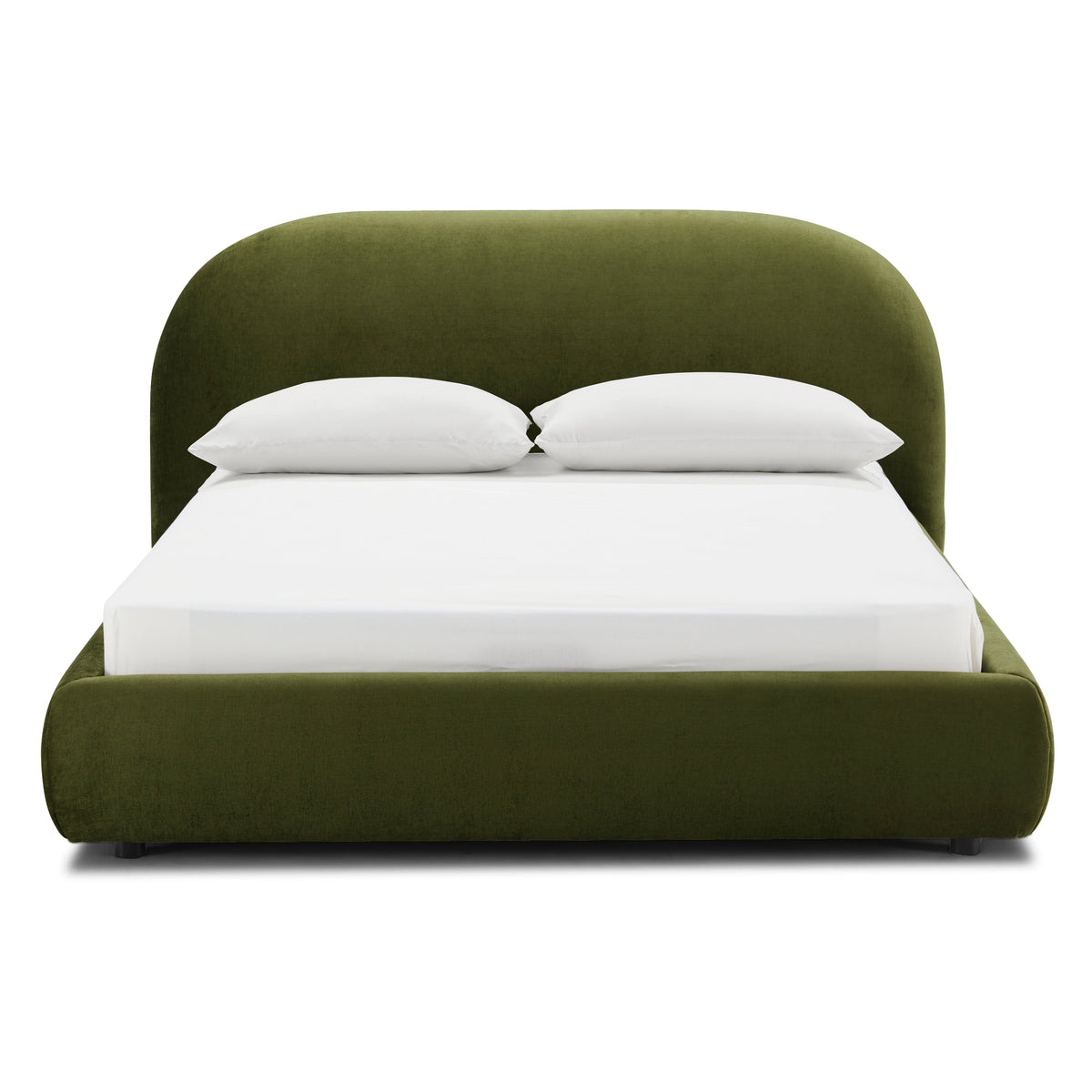 W&F Collection | Genoa Bed (Distressed Green, Queen)