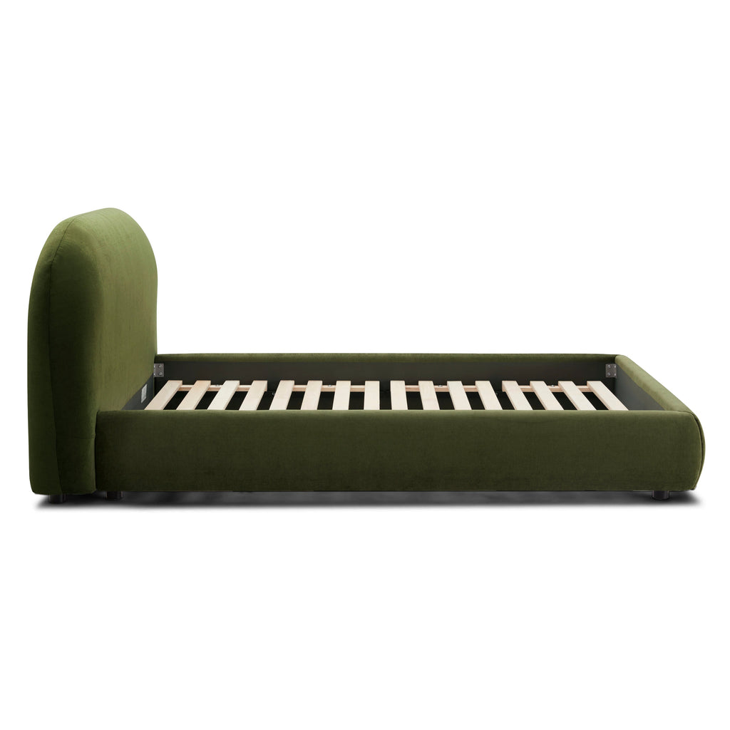W&F Collection | Genoa Bed (Distressed Green, Queen)