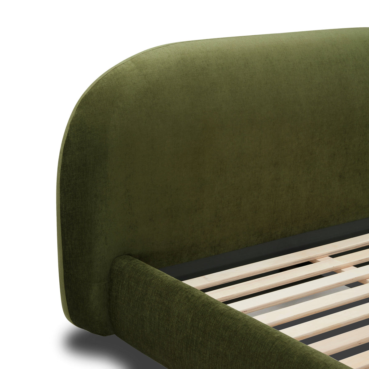 W&F Collection | Genoa Bed (Distressed Green, Queen)