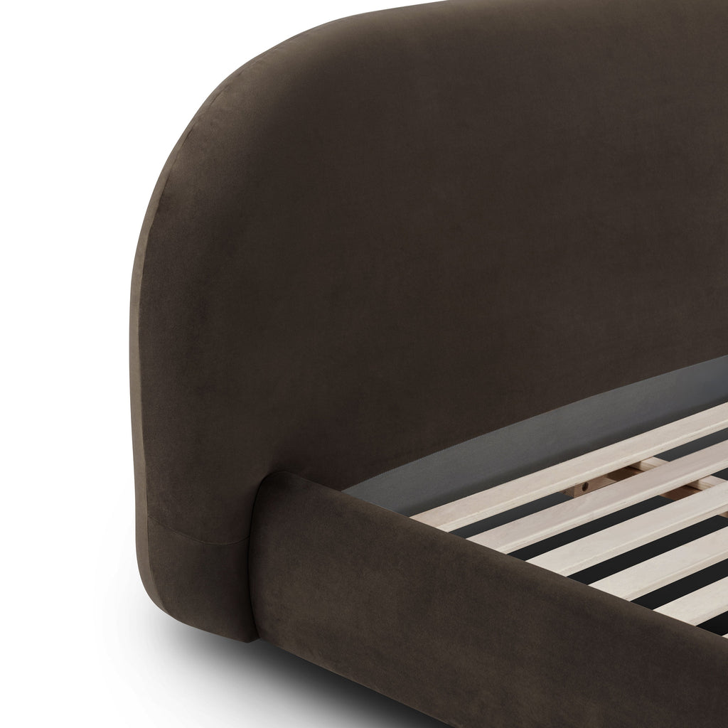 W&F Collection | Genoa Bed (Shadow Brown, Queen)