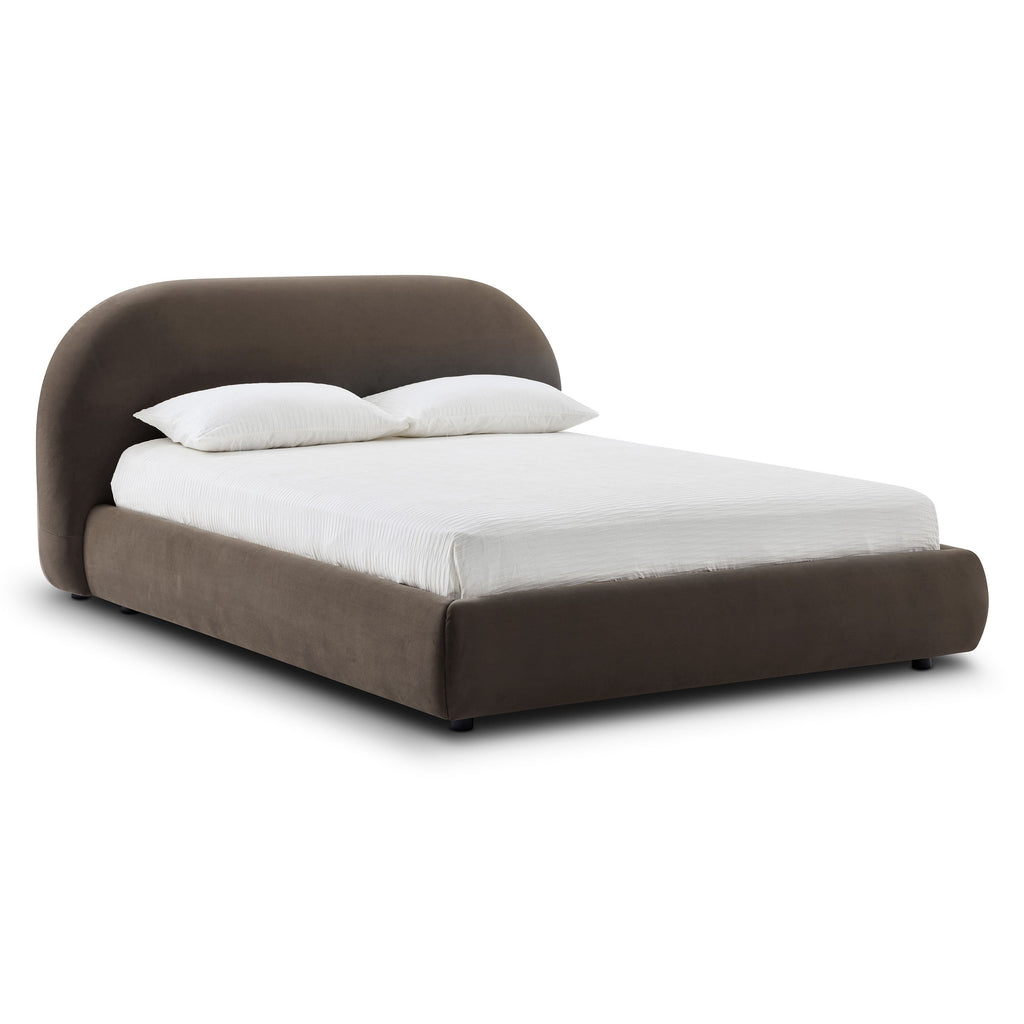 W&F Collection | Genoa Bed (Shadow Brown, Queen)