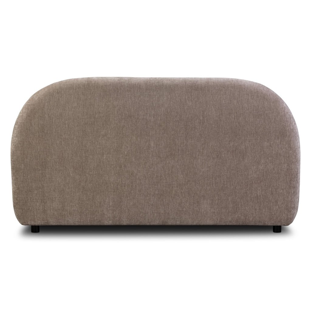 W&F Collection | Genoa Bed (Taupe Brown, Queen)