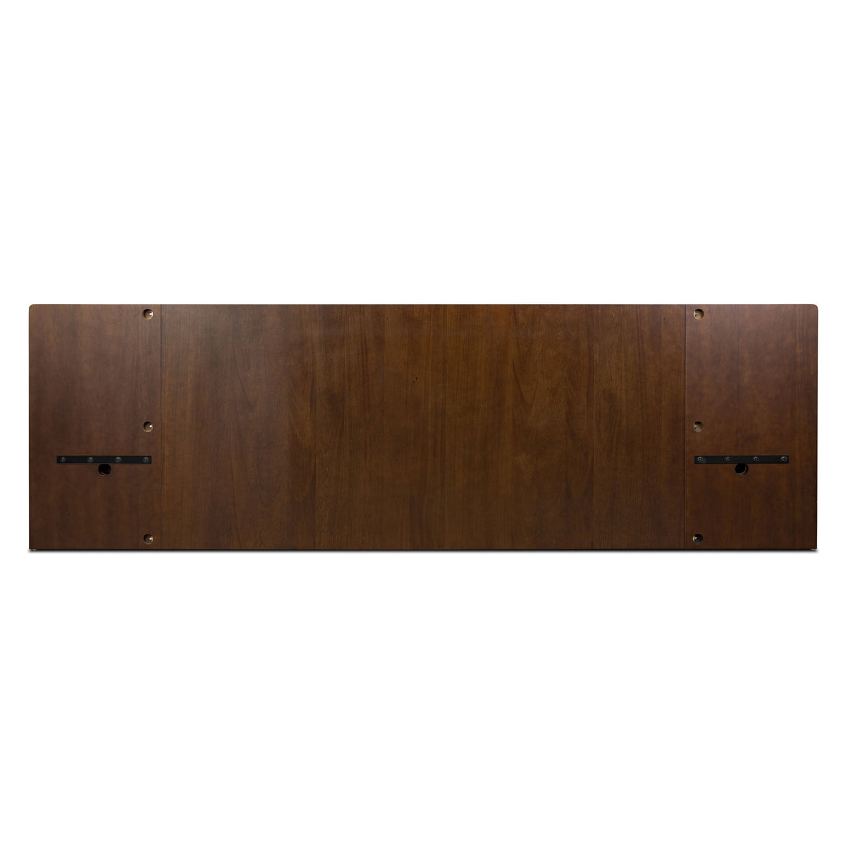W&F Collection | Amalfi Low Profile Bed with Nightstands (Walnut, King)
