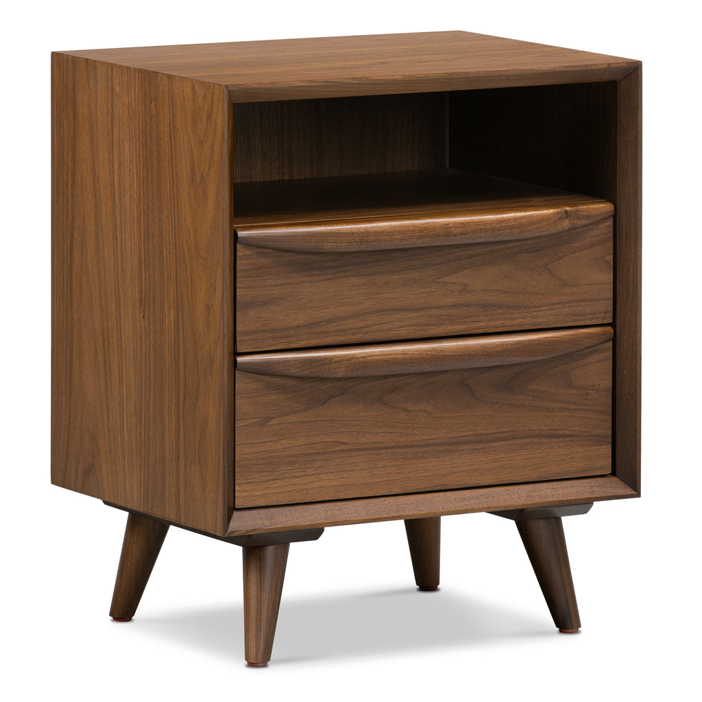 W&F Collection | Cura Nightstand (Walnut)