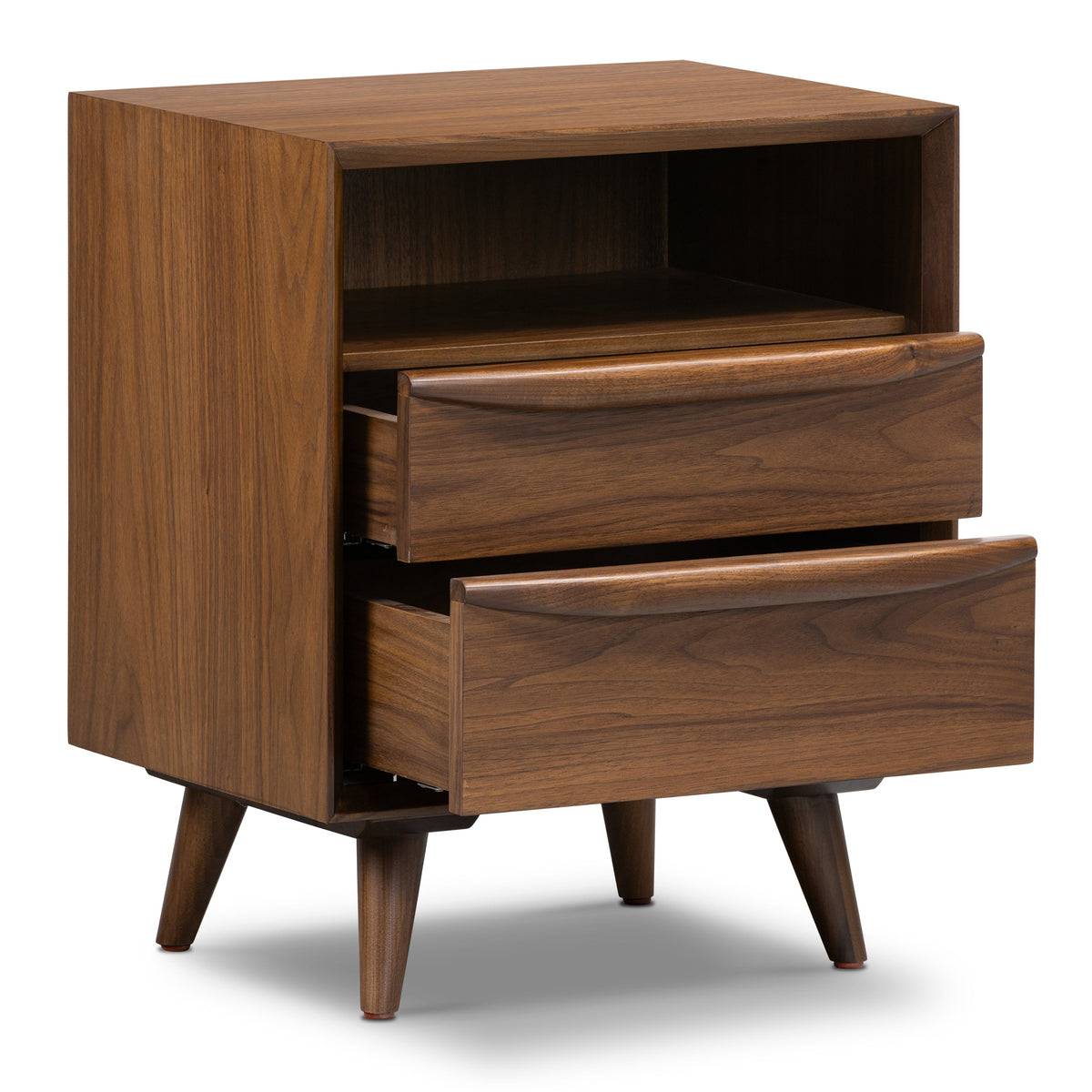 W&F Collection | Cura Nightstand (Walnut)
